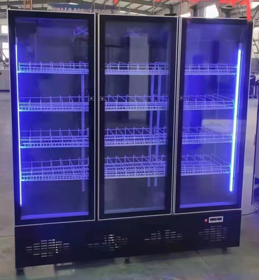 Porta de vidro arrefecida a ar Vertical Vertical Drink Beer Wine Refrigerator Cabinet Chiller