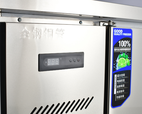 Refrigerador de dois portões de aço inoxidável com sistema de arrefecimento