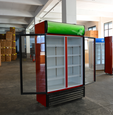 Dimensões mm Refrigerador de exibição personalizado para armário de bebidas do supermercado