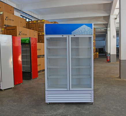 Dimensões mm Refrigerador de exibição personalizado para armário de bebidas do supermercado