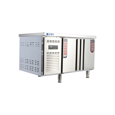 201/304 Mesa de trabalho de refrigeração de aço inoxidável para cozinhas comerciais