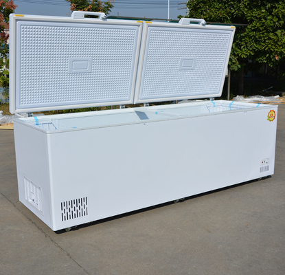 398L~1298L congelador horizontal frigorífico Nice 2 portas gelado branco congelador