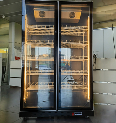 Frigorífico vertical sem geada de duas portas personalizado de cor roxa clara