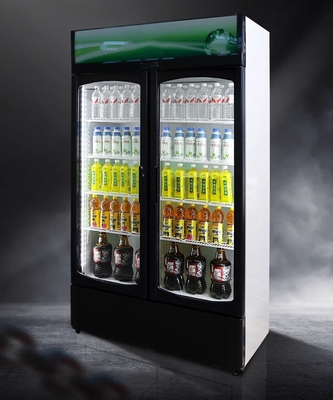 220V-240V/50HZ 60HZ 110V/60HZ Display Cooler 2 Portas Loja Bebidas Frigorífico