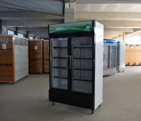 220V-240V/50HZ 60HZ 110V/60HZ Display Cooler 2 Portas Loja Bebidas Frigorífico
