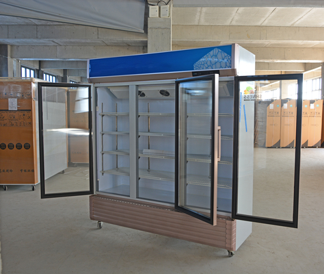 110V/60HZ Voltagem Caixa de visualização de bebidas refrigeradas comerciais com refrigerante R290a