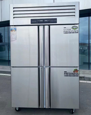 220V-240V/50HZ(60HZ) Frigorífico vertical de aço inoxidável para cozinha