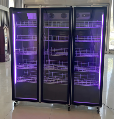 Frigorífico de capacidade de temperatura única ou de visualização de vinho personalizado com iluminação LED