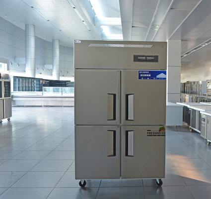Frigorífico Comercial Frigorífico Frigorífico Chiller Vertical de aço inoxidável com 4 portas