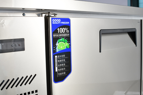 Refrigerador comercial de temperatura dupla de 250L para cozinha de restaurante