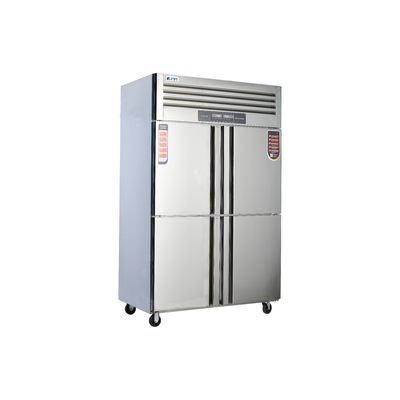 Refrigerador de vegetais de 4 portas de altura de 1960 mm 405L ~ 1300L com aço inoxidável 304/201
