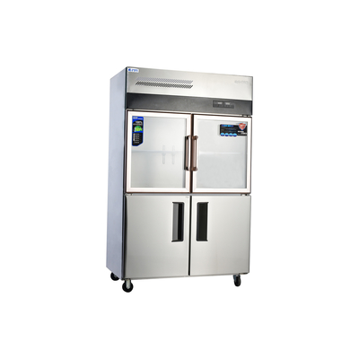 Refrigerador de vegetais de 4 portas de altura de 1960 mm 405L ~ 1300L com aço inoxidável 304/201