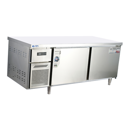 Refrigerador de dois portões de aço inoxidável de 110V/60HZ para refrigeração de cozinhas comerciais