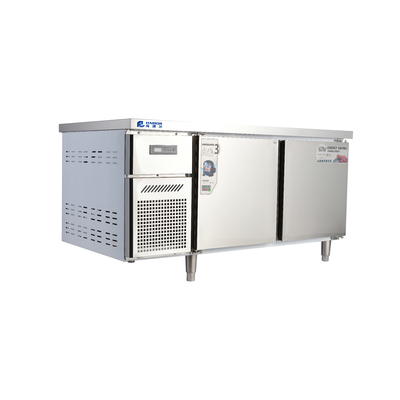Refrigerador de dois portões de aço inoxidável de 110V/60HZ para refrigeração de cozinhas comerciais