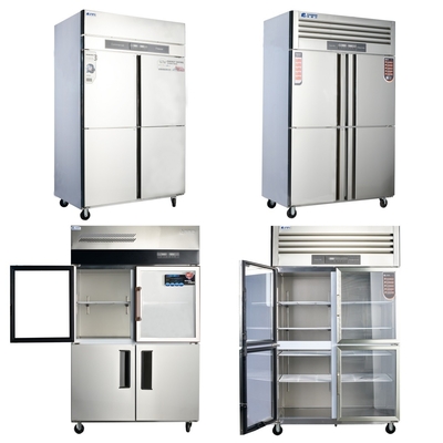 Equipamento de refrigeração de aço inoxidável único duplo três quatro seis portas 2-8C/-6 -15C